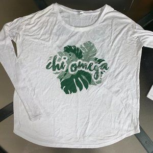 Chi Omega longsleeve tee